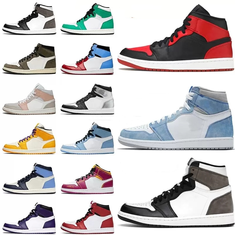 

2022 Kids Youth Jordon Basketball Shoes Jumpman 1 1s University Blue Red Dark Mocha Sneakers Toddler Boys Girls Mid Shadow Light Smoke Grey Twist Sneakers Trainers, Fill postage