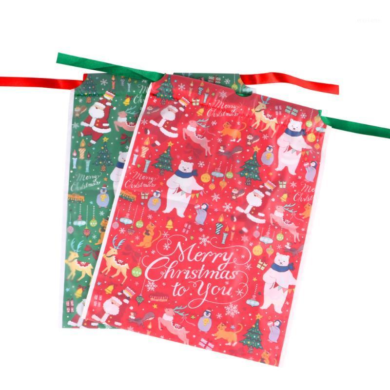 

16Pcs Gift Bags Durable Xmas Drawstring Lovely Party Christmas Treat Bag Candy Pouch Goody Wrapping Pouch Candy Bag for Decorati1