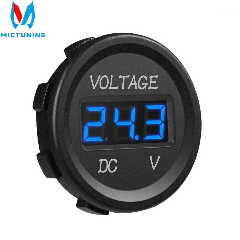 

DC 12V LED Display Voltmeter Waterproof for Boat Marine Vehicle Motorcycle Truck ATV UTV Car Camper Caravan Digital Round Panel1