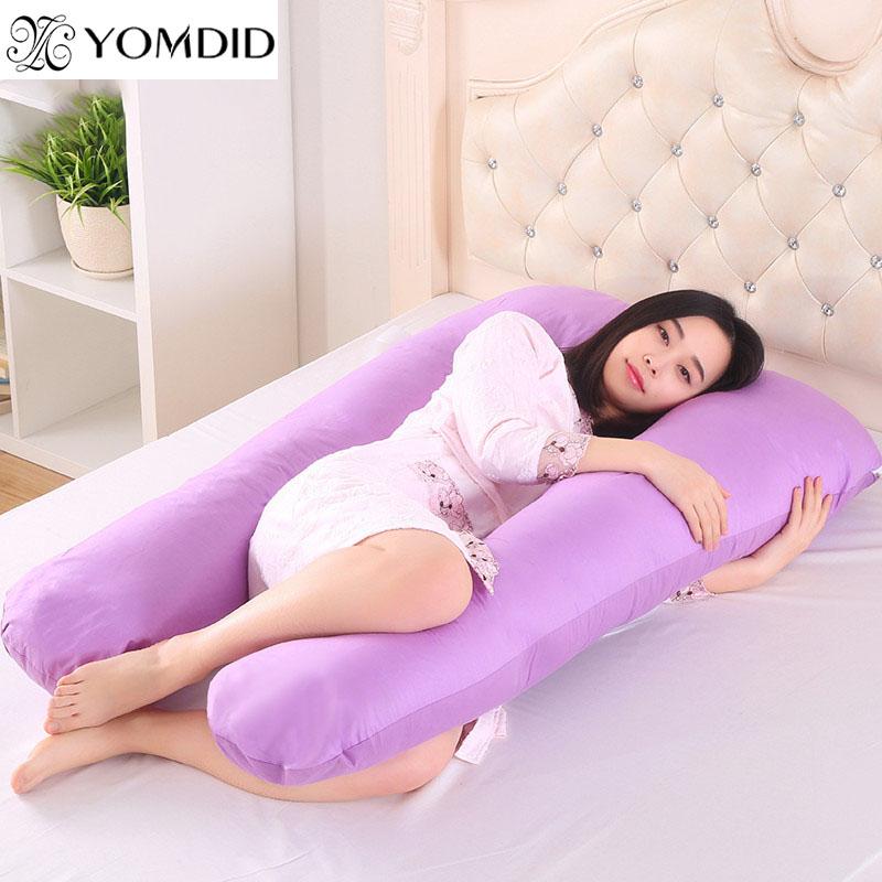 

Pregnancy Pillow Sleeping Maternity Pillow Comfortable U-Shape Cotton Solid Bedding Full Body for Pregnant Women Almohada
