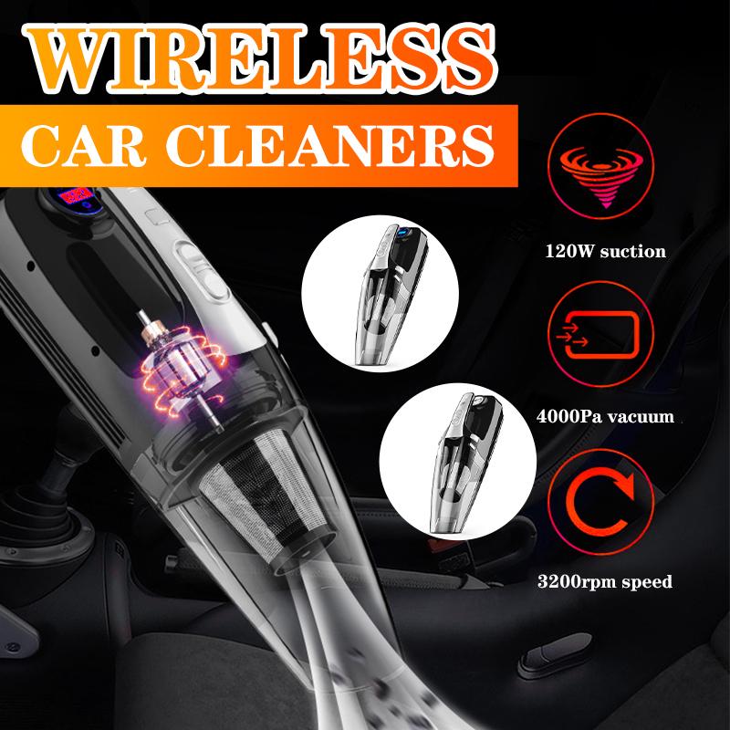 

4 in 1 Auto Vacuum Cleaner Handheld Wash Vacuum Cleaners Pointer And Digital Car Cleaner