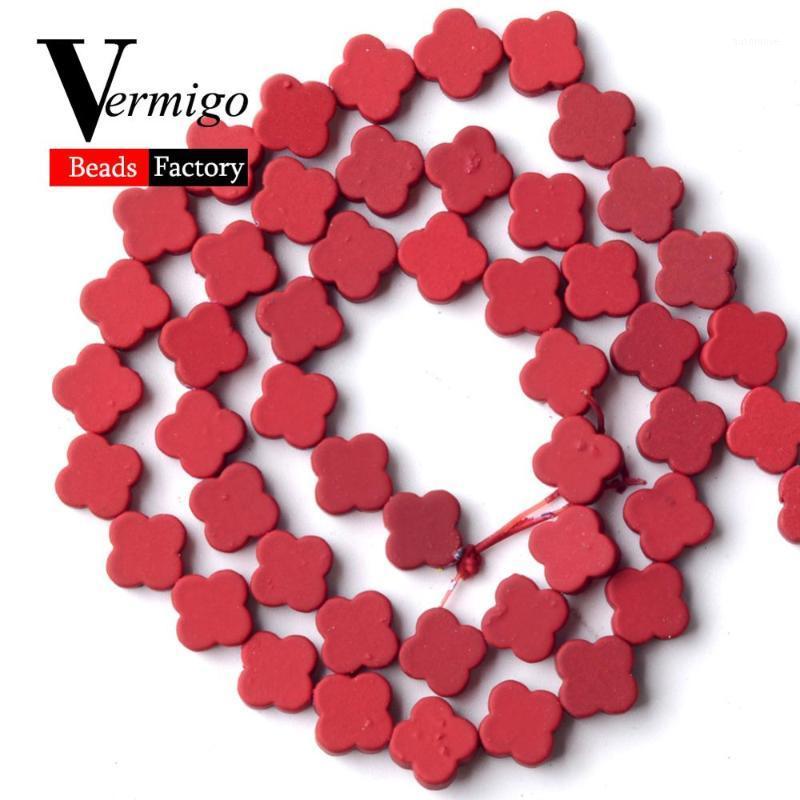 

Natural Red Leaf Shape Nanotech Rubber Hematite Stone Minerals Beads For Jewelry Making 8mm Spacer Loose Beads Diy Bracelets 15"1