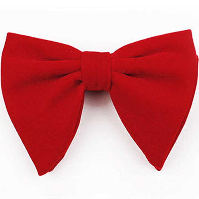 

RBOCOVelvet Big Bow Ties For Men Women Fashion Novelty Solid Bowtie For Wedding Party Business Accessories Gift