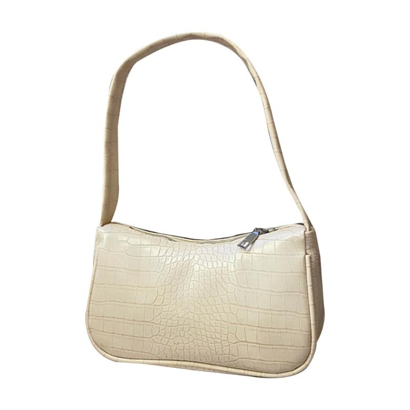 

Crocodile Pattern Women Underarm Bag Ladies Small Shoulder Bags Purse Handbags Q1QA, Black