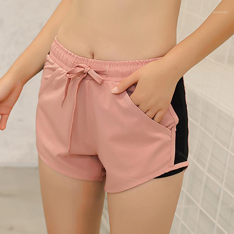 

Pink Color Sports Shorts Women Activewear Yoga Push Hips Sexy Middle Waisted Gym Fitness Elastic Quick Dry Running Shorts 20201, Black