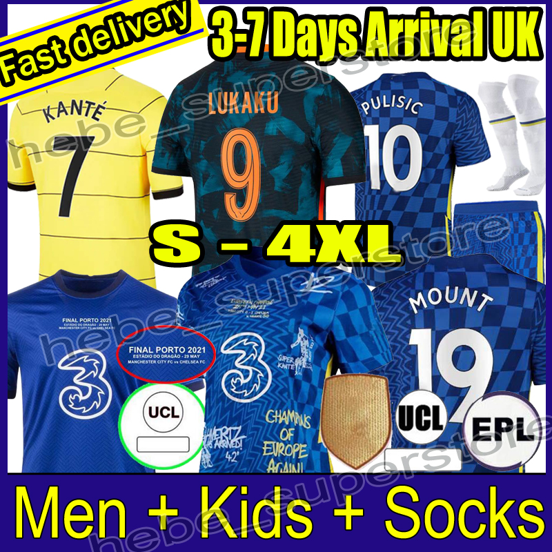 

4XL 22 23 CFC soccer jerseys LUKAKU ZIYECH PULISIC MOUNT KANTE HAVERTZ WERNER ABRAHAM CHILWELL GIROUD HUDSON-ODOI 2022 2023 SAUL football shirt 21 men kids kit sets, 21-22 third