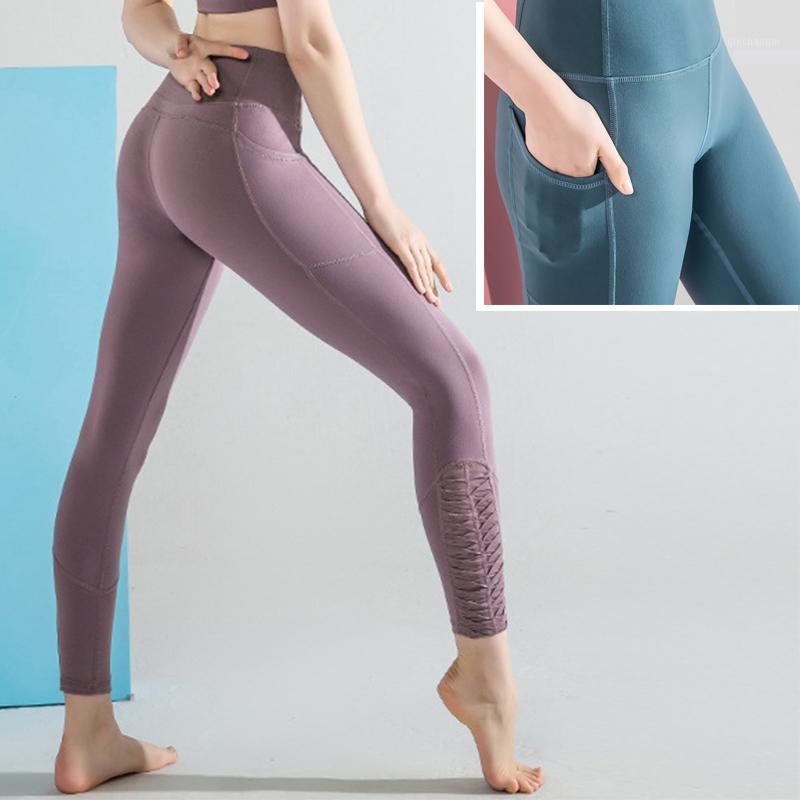 

Sweatpants For Women Hight Waist Leggings with Pocket Sport Women Fitness Spodnie Damskie Yoga Pant Sports Gym Slim Tights Pants1, Black
