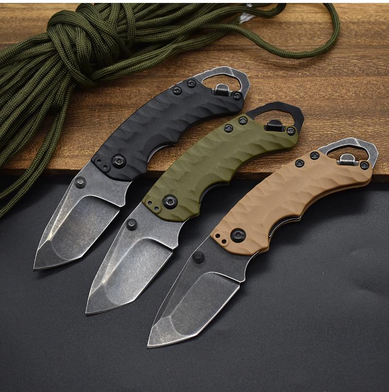 

Kersh 8750 folding knife 8Cr13Mov blade glass fiber handle outdoor camping hunting Self defense pocket fruit knife EDC tool 1830 3655 3800