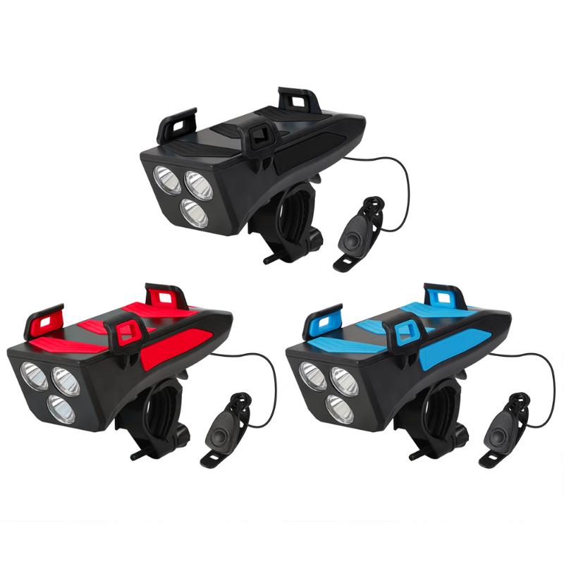 

4 in 1 Bicycle Mounting Frame Headlight Mobile Phone USB Charging Treasure Rack MTB Mountain Road Bike Phone Support for Cycling