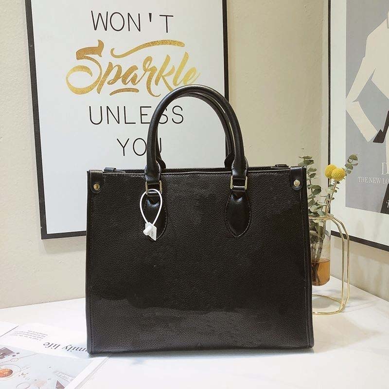 

Brand New Shoulder Bags Leather Luxury Handbags Wallets High Quality For Women Bag Designer Totes Messenger Bags Cross Body, Big flower-black