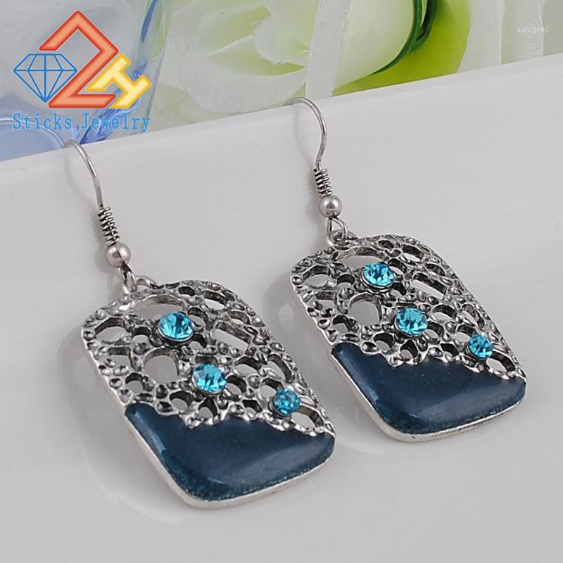 

Dangle & Chandelier Charm Earrings European And American Retro Hollow Drip1
