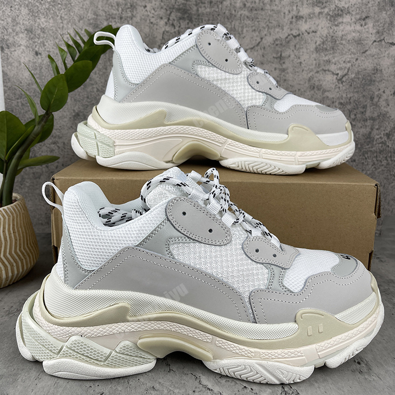 

2021 Paris Crystal Bottom Triple S Casual Shoes Dad Platform Sneakers For Men Women Vintage Old Grandpa Trainer EUR35-45, Colour-36