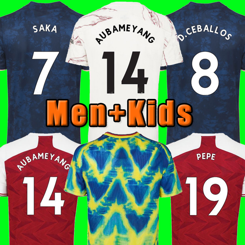 

Fans Player version Arsen soccer jersey Gunners 20 21 PEPE SAKA THOMAS WILLIAN NICOLAS TIERNEY football shirts Men Kids fourth HUMANRACE top 666, Home men