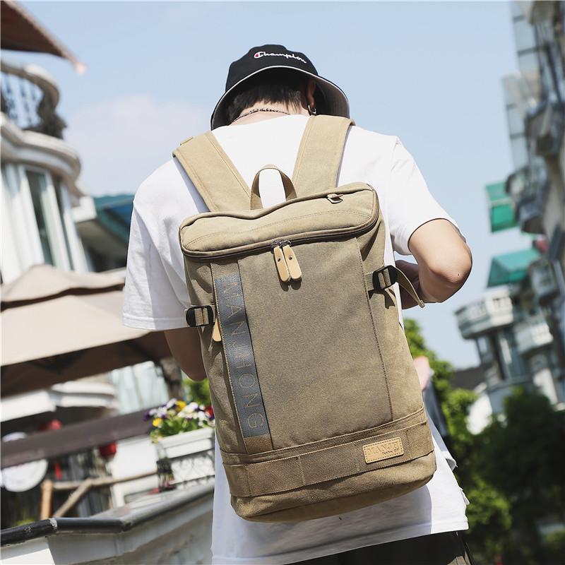 

Traveling Bag Large Capacity Man and Woman Mountaineering Rucksack Camping Hiking Climbing Backpack Outdoor Sports Bucket Bags, Khaki