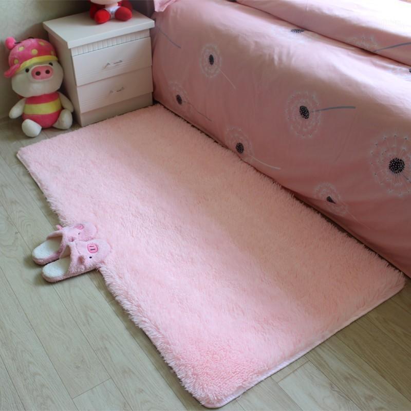 

Free Shipping Anti-slip 4.5 cm Thick Large Floor Carpets For Living Room Bedroom Modern Area Rug Shaggy Rug Pink and Red1, Red