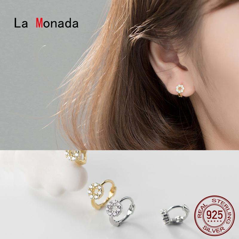 

La Monada Hoop Earrings For Women Silver 925 Fine Women Earrings Jewelry Minimalist Hoop 925 Sterling Silver EM97
