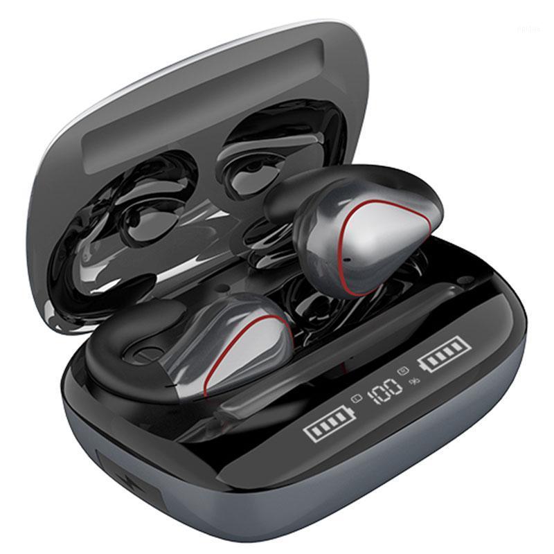 

TWS Clip-Ear Bluetooth Earphone Waterproof Sports Wireless Headphone HiFi Stereo Noise Reduction Eardbuds1, Gray