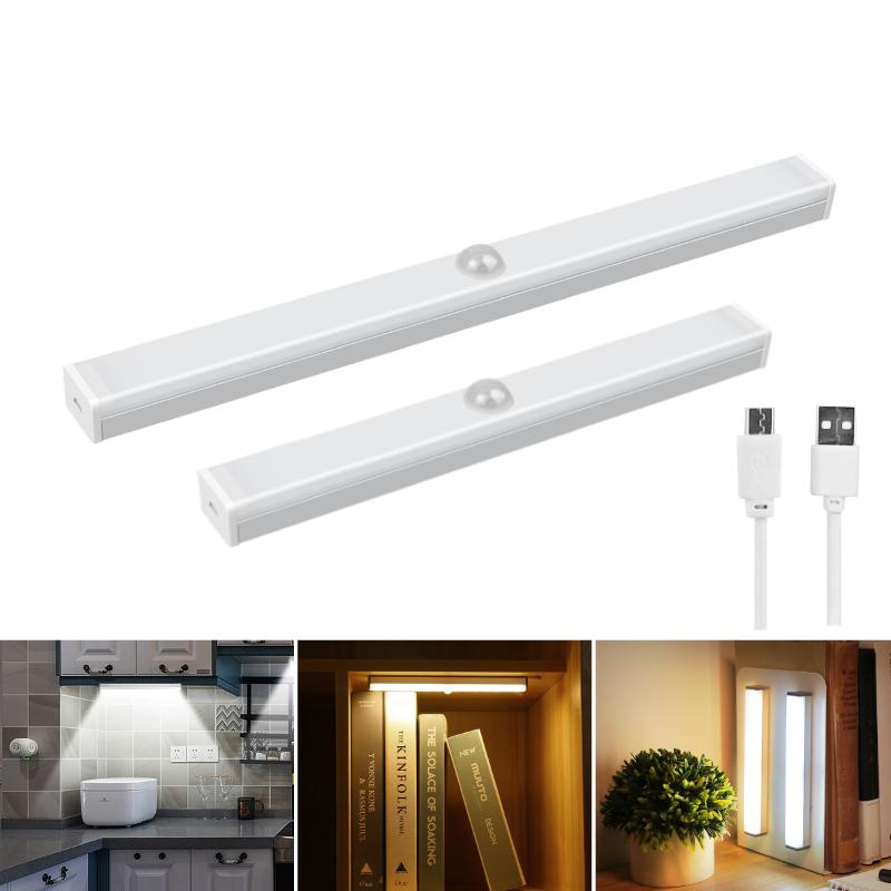 

Magnetic Bedroom LED Wall Light With Motion Sensor USB Rechargeable Wall Lamp Home Bed Side LED Night Lights For Kids Room