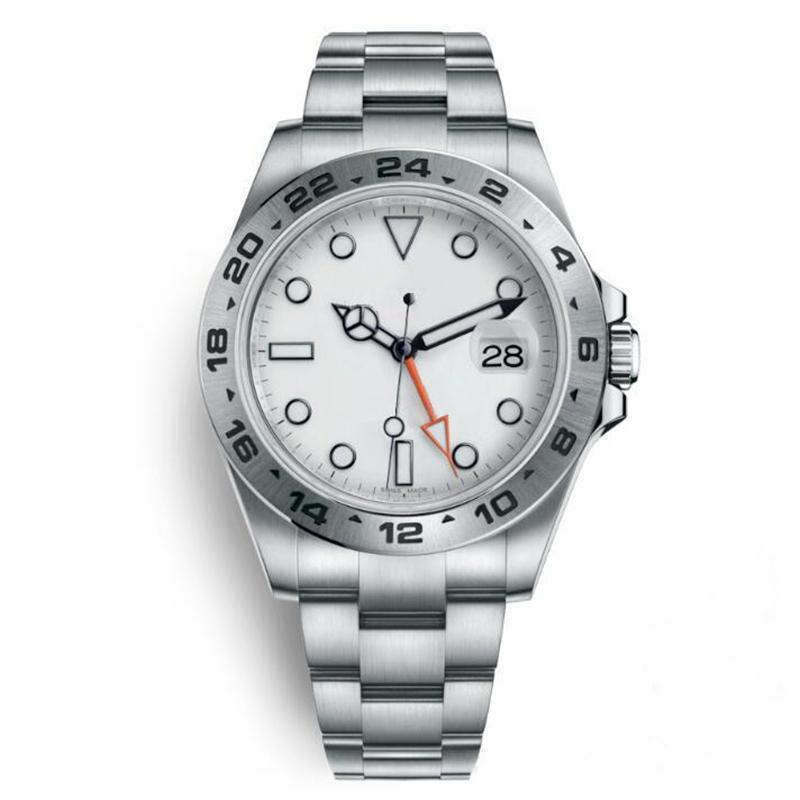 

Top fashion classic men's 42mm automatic mechanical watch stainless steel folding clasp waterproof luminous men's watch, Camel