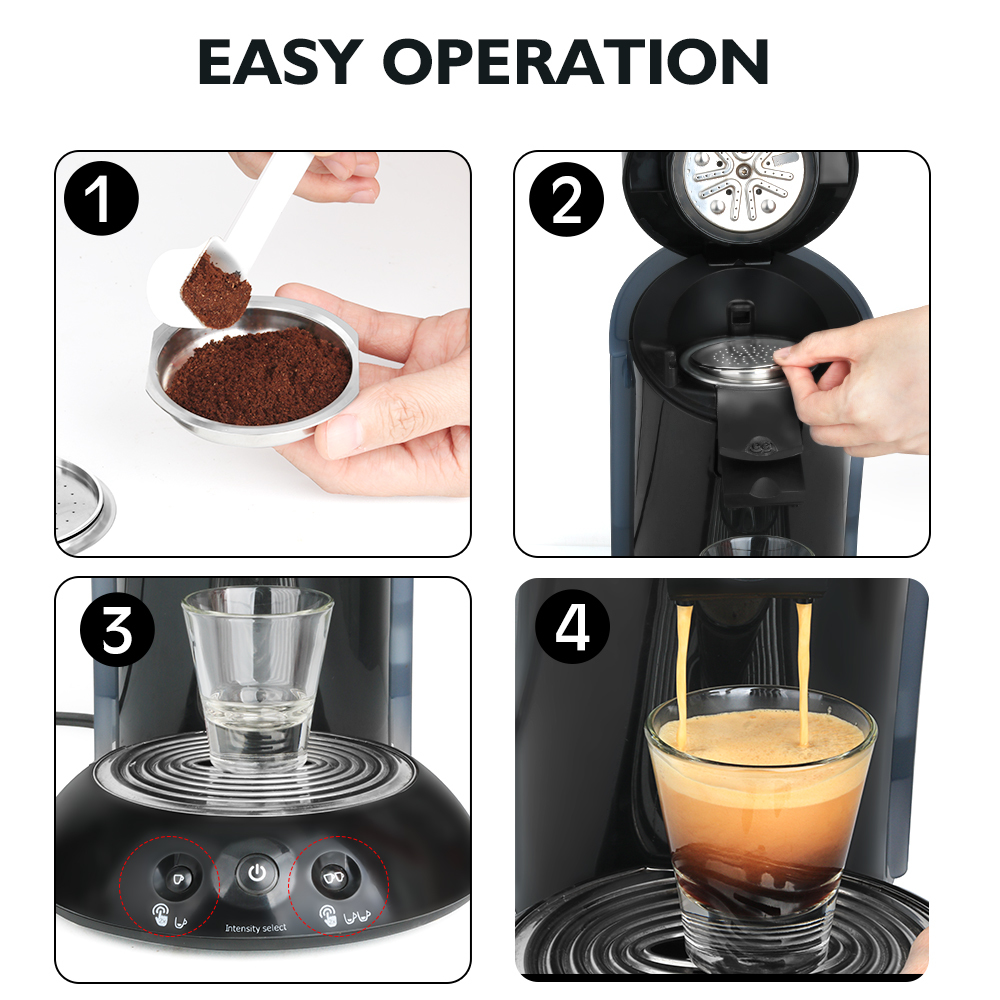 Compra Cápsulas De Cápsulas De Acero Inoxidable Para Philips Senseo Máquina  De Café Herramientas De Filtro PROGRAF CAPSULAS DURAS Q0109 Barato |  Entrega Rápida Y Calidad | Es.Dhgate
