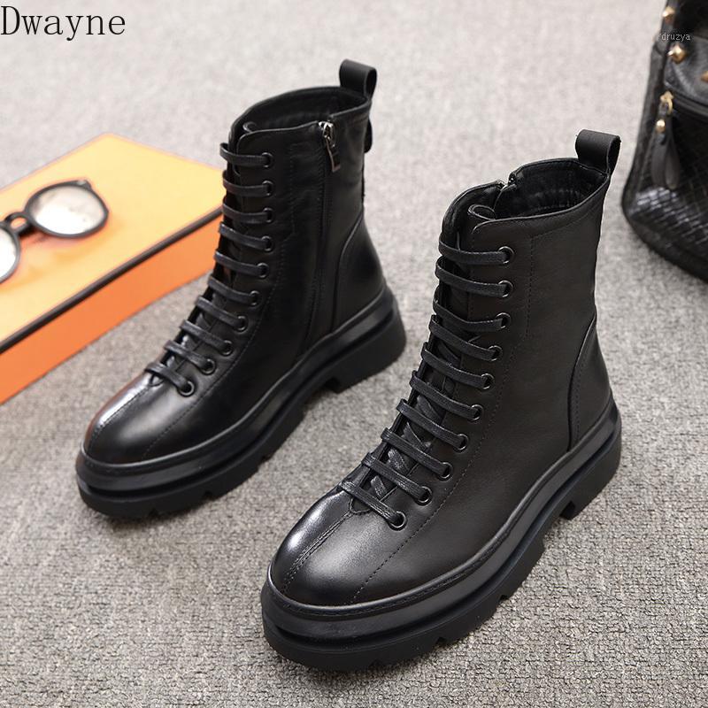 

2020 autumn and winter new high-top shoes round head flat bottom strap side zipper boots short tube women's boots1, Thin section