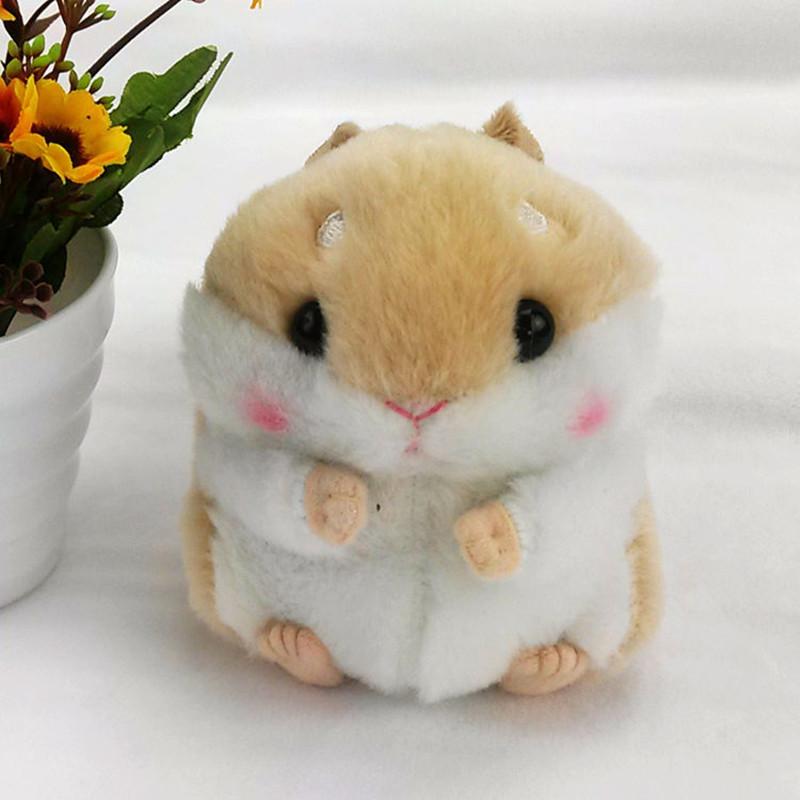 

Women Mini Hamster Fur Pompom Keychain Fluffy Key Chains For Car Trinkets Key Chain Faux Monster Pom Pom Keychains Gift