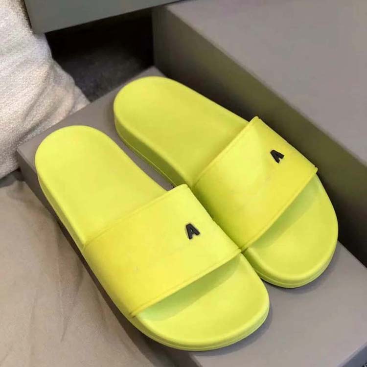 

2021 High Quality Men Women Summer Rubber Sandals Beach Slide Fashion Scuffs Slippers Indoor Shoes Size EUR 35-45 With Box By shoe008 02, #5