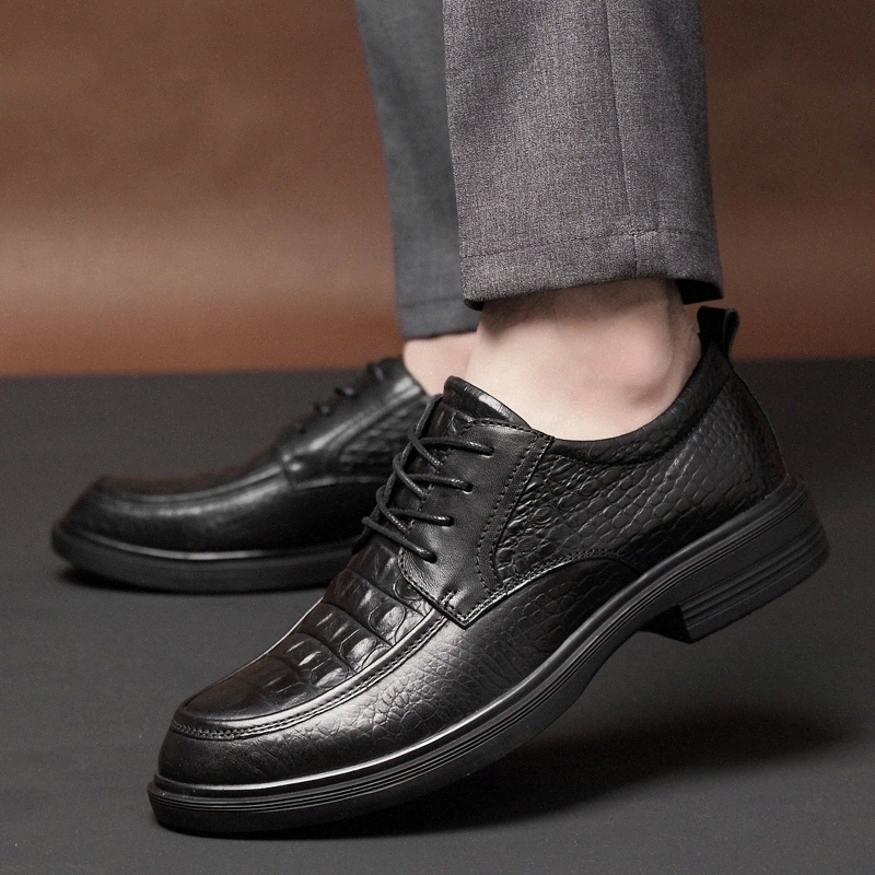 

Genuine Leather Shoes Men fashion Leather Sneakers Flats Design Style Men Shoes oxfords Lace Up Walking Casual Shoes Men #w92V