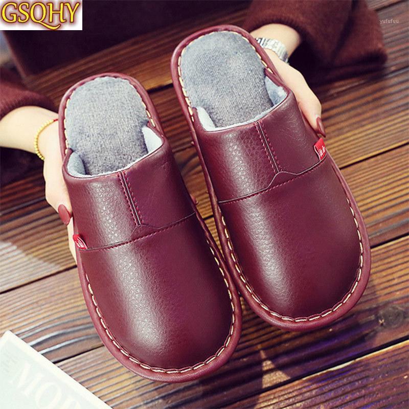 

Women Winter Warm Cotton Slippers Faux Fur Waterproof Shoes Indoor and Outdoor Female Casual Slippers Female Sewing Plush Shoe1, Sky blue