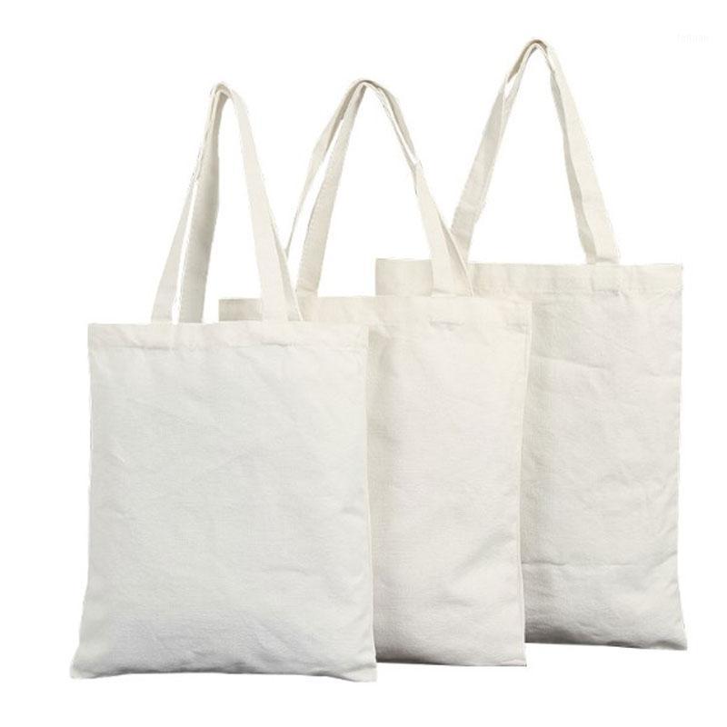 

Whole sale 100pcs /lot custom tote bag print your own white canvas bag with printing Christmas gifts1, Beige