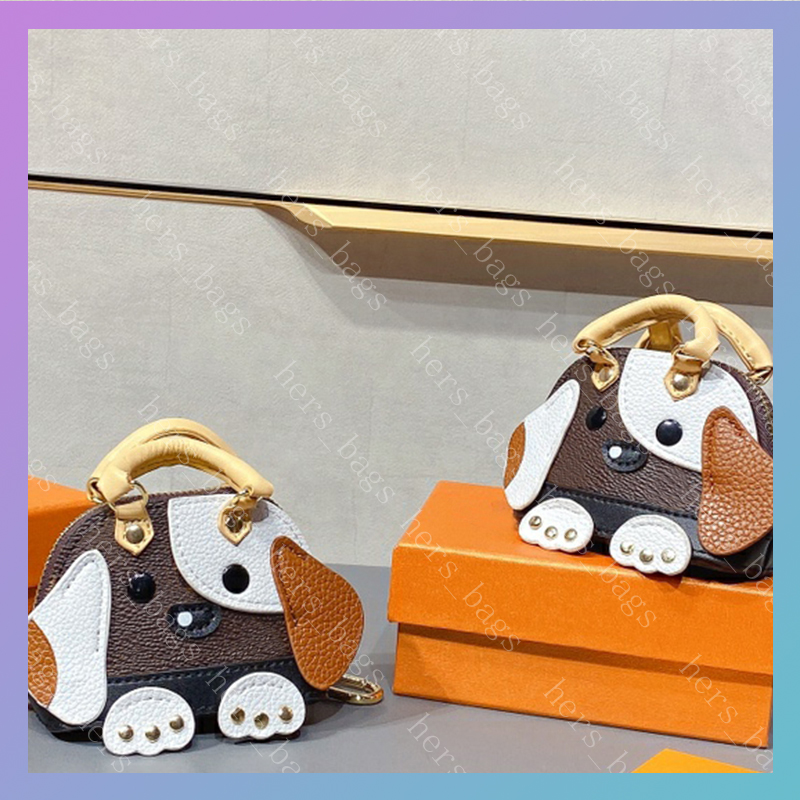 

Women Luxurys Designers Bags 2020 Mens Wallet Men Credit Card Holder Coin Purse Key Pouch Wallets Shell Bag With Flower Dog With Box