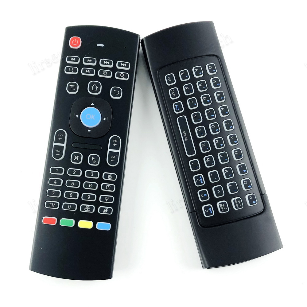 

X8 Backlight MX3 Mini Keyboard With IR Learning Qwerty 2.4G Wireless Remote Control 6Axis Fly Air Mouse Backlit Gampad For Android TV Box i8