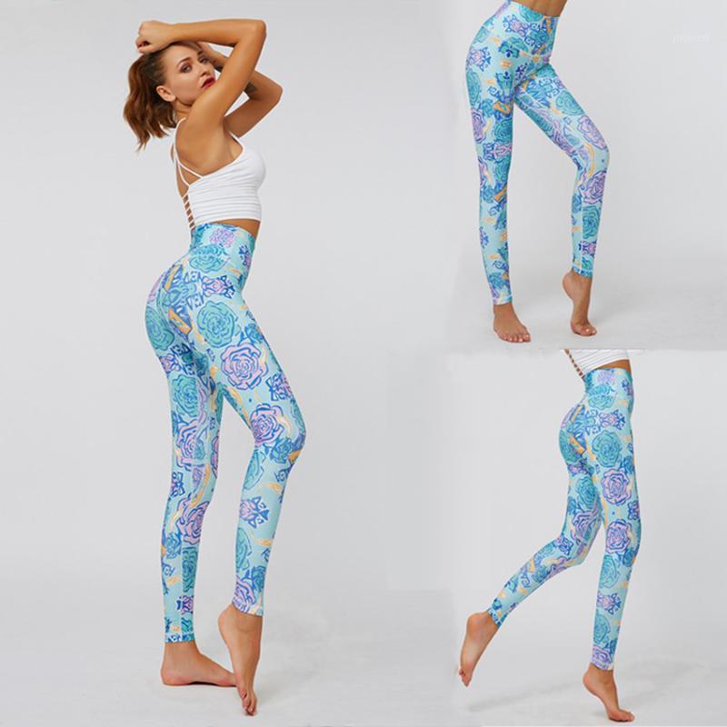 

Woman Yoga Pants High Waist Tight Stretchy Quickly Dry Breathable Fitness Running Gym Pants Colorful Sporting Workout Leggings1, Color1