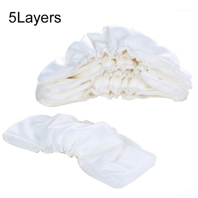 

5Pcs Washable Bamboo Cotton Cloth Diaper inserts Reusable 5Layers Nappy Changing Liners Baby Cloth Nappies1, 5pcs c