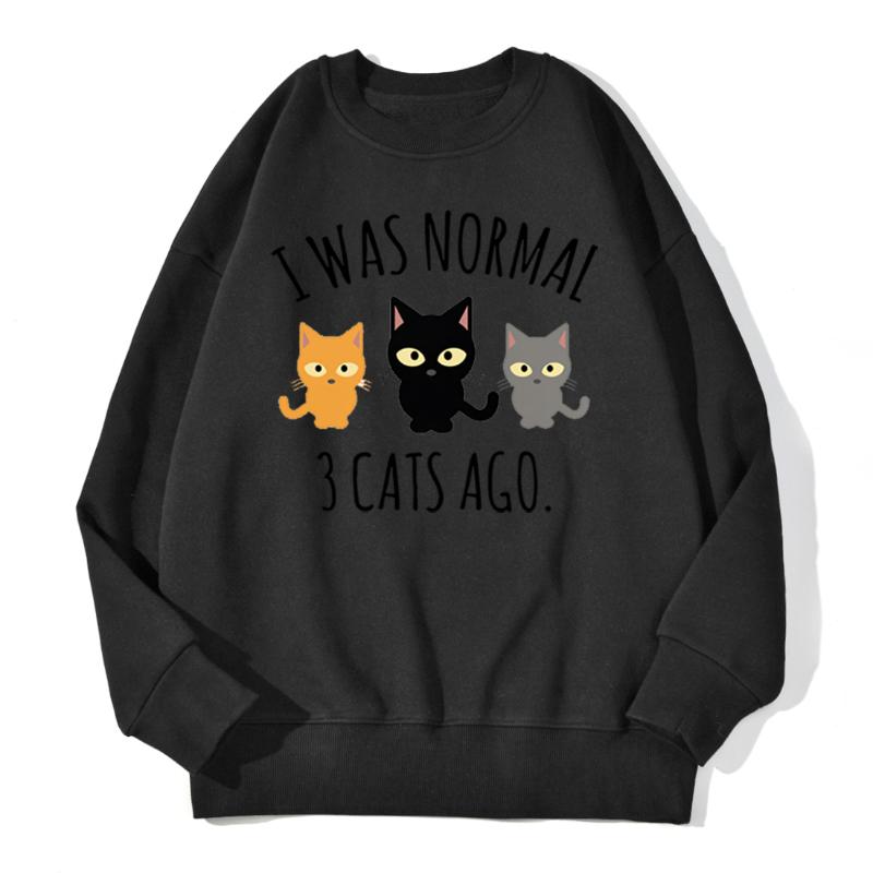 

Cute Cats Print Hoodies Casual Tracksuits Women' Fashion Sweatshirt Autumn Winter New Arrival High Quality Fleece Warm Pullover, Haze blue6