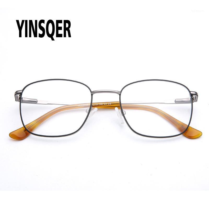 

YINSQER 2020 Retro Eye Glasses Trendy Myopia Women's Glasses Men Eyeglass Frames Vintage Optical Prescription For Beauty1