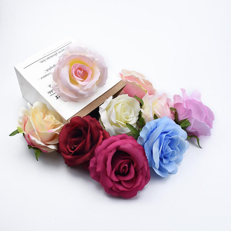 

50/100 Pieces Roses wedding bridal accessories clearance christmas decorations for home party Wrist flower artificial flowers