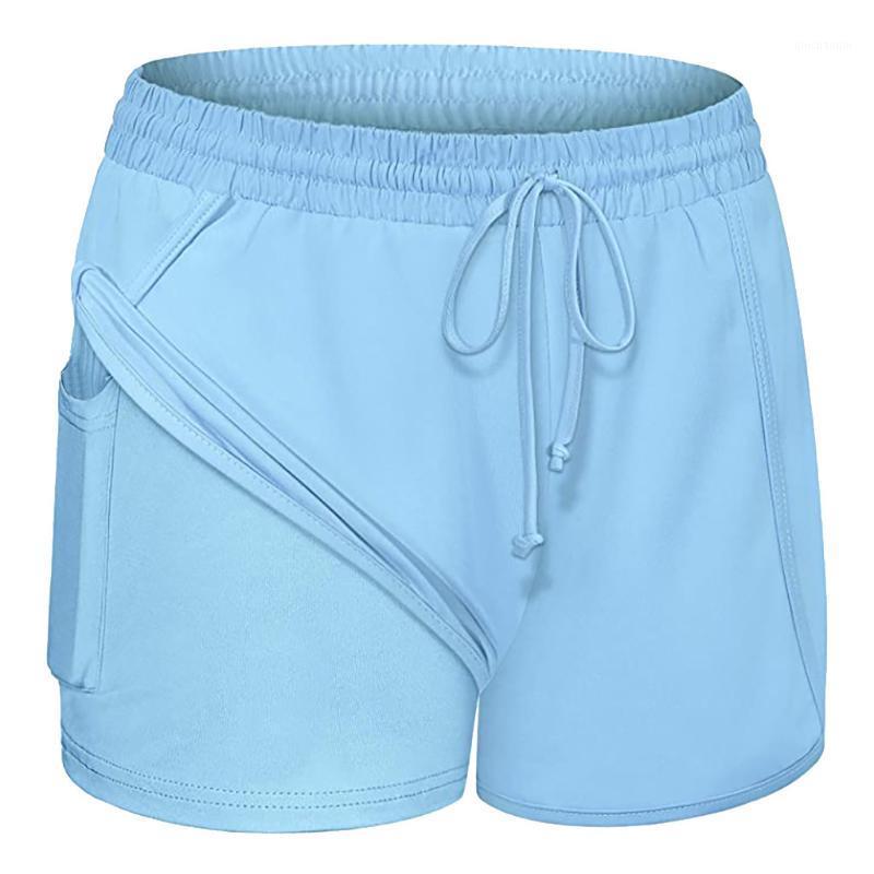 

Summer Exercise Gym Shorts Women Yoga Shorts Professional Sports Running Black Pockets Waist Workout Black Training1