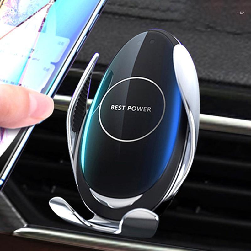 

FLOVEME 10W Car Wireless Charger For 11 Pro Xs Max X Xr 8 Car Phone Holder For S20 mi 9 Phone Holder1, Black
