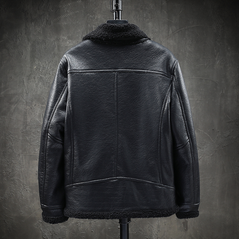 

2021 New Arrival Jacket Thicken Coats Lambs Men's Coat Winter Wear Plus Size M-3xl DLYW, Black