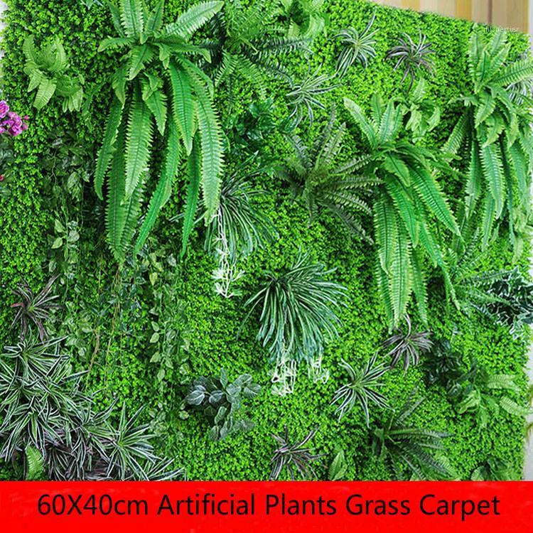 

40X60cm Artificial Plants Lawn Turf Planta Artificial Grass Carpet Garden Decor tropical fake plants home decoration accessories1