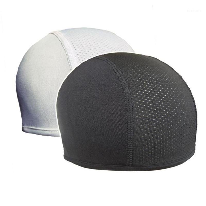 

Polyester Unisex Cycling Under Helmet Cap Bicycle Cycling Skull Cap Head Wear Breathable Dome Hat Equipment1, White