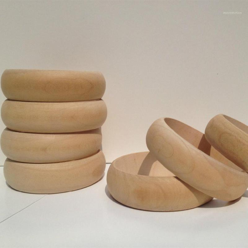 

SANSHOOR DIY Unfinished Wooden Bangles Bracelets For Painting Jewelry Making Craft 2.2-2.5cm Width 10pcs/lot1