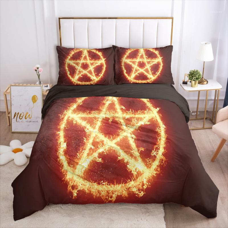 

Bedding Sets 3D Print Magic Star Array Breathable Polyester Duvet Pillowcase Cover Euro Bed Linen Double Bed Hot Sell Bedcloth1, C1