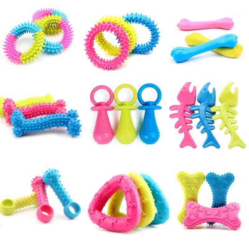 

1Pcs Puppy Pet Toys for Small Dogs Rubber Resistance To Bite Dog Toy Teeth Cleaning Chew Training Toys Pet Supplies Puppy Dogs1