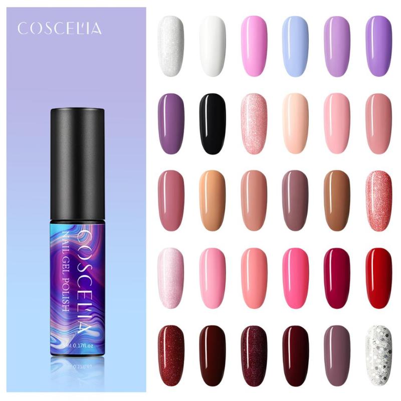 

Gel Nail Polish Set For Nails All For Manicure Set Nail Art UV LED 5ML Permanent Gel Varnish COSCELIA Kit Nails