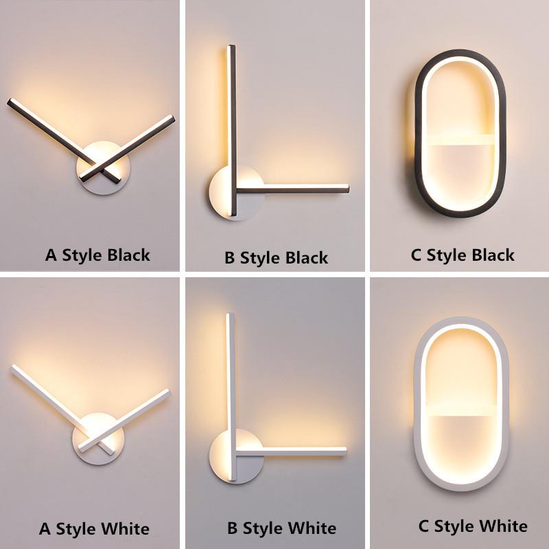 

2020 NEW Wall Light Background LED Wall Lights Bedroom Light Fixture Bedside Lamp AC220V Sconce Indoor Decorations