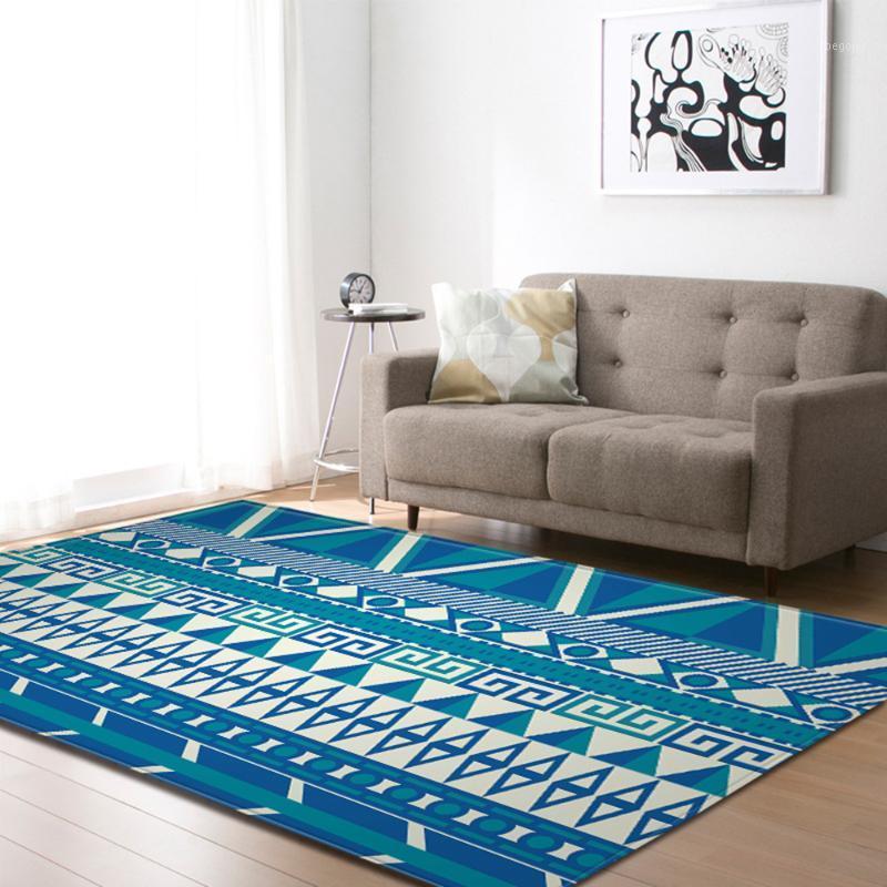 

Nordic Carpet Living Room Bedroom Decoration 3D Geometric Children's Room Carpet Corridor Area Floor Flannel Bedside Cushion1, Rks-5