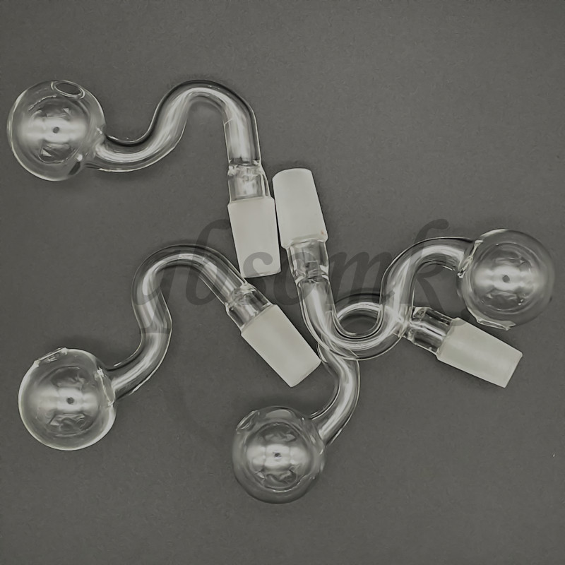 

QBsomk Hot Sell Colorful Pyrex Glass Oil Burner 10mm 14mm 18mm Female pyrex oil burner pipe Clear Glass Oil Burner pipes banger Nail