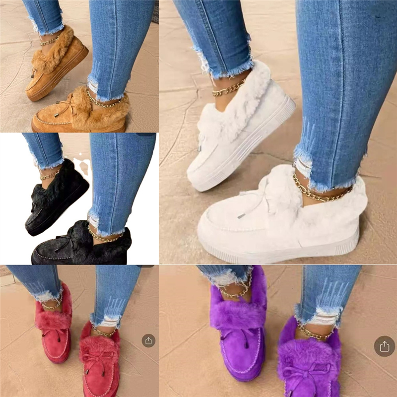 

z0xDW shoes,Slippers starscotton snow boots slipperswomen's cutemophome interior winter Plus velvet cotton, Red